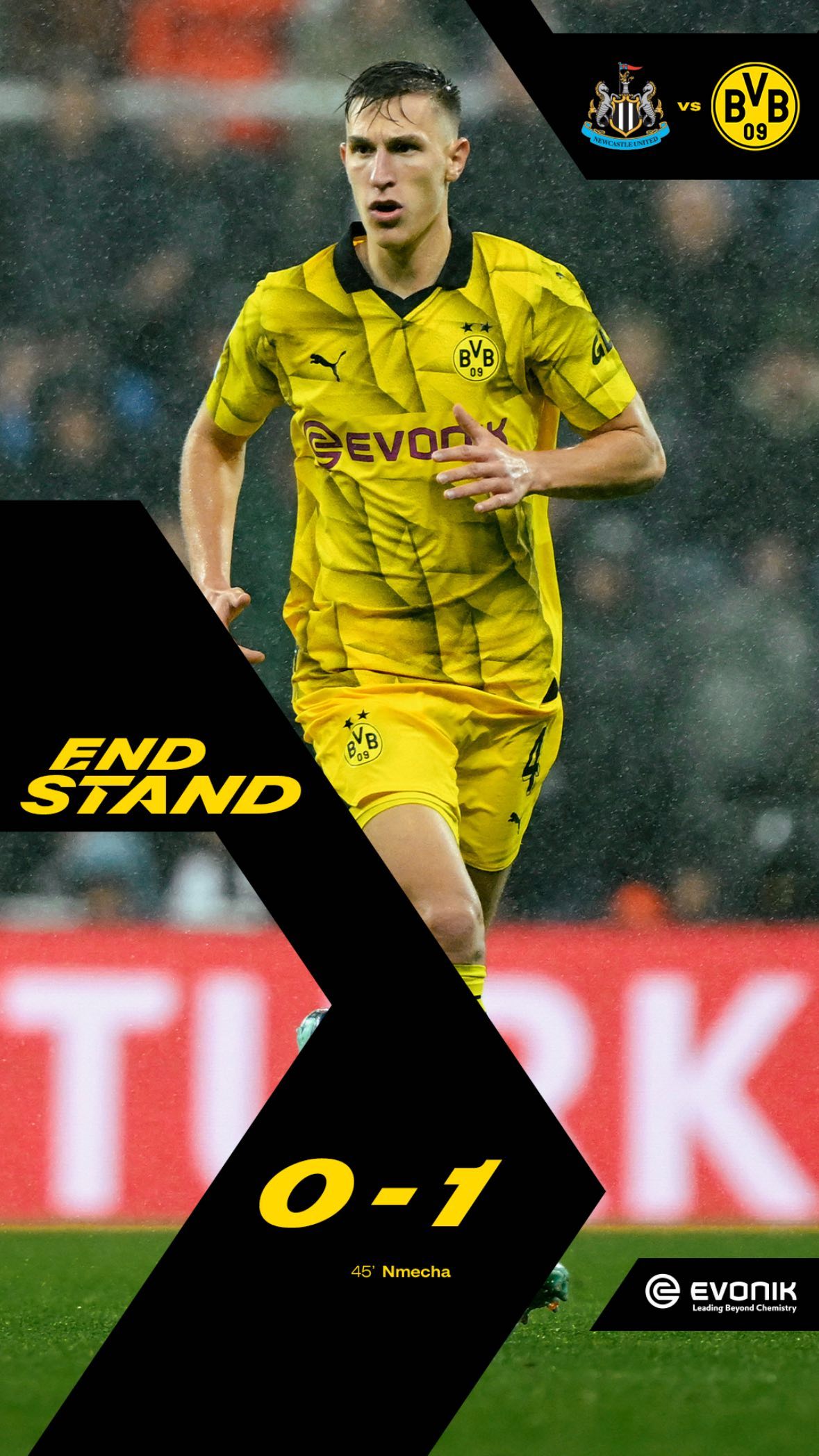 Hasil Liga Champions: Nmecha Bawa Dortmund Tumbangkan Newcastle 1-0