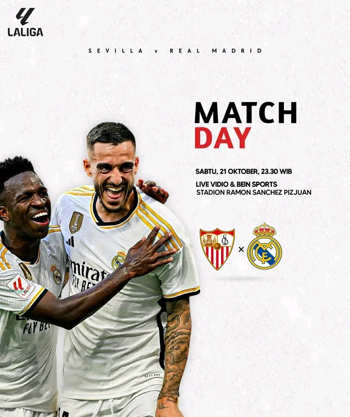 Jadwal La Liga Malam Ini : Ada Real Madrid vs Sevilla IMG 20231021 112024