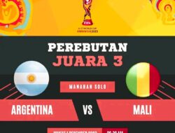 Jadwal Final Piala Dunia U17 : Perebutan Tempat Ketiga, Argentina vs Mali