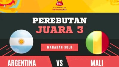 Jadwal Final Piala Dunia U17 : Perebutan Tempat Ketiga, Argentina vs Mali