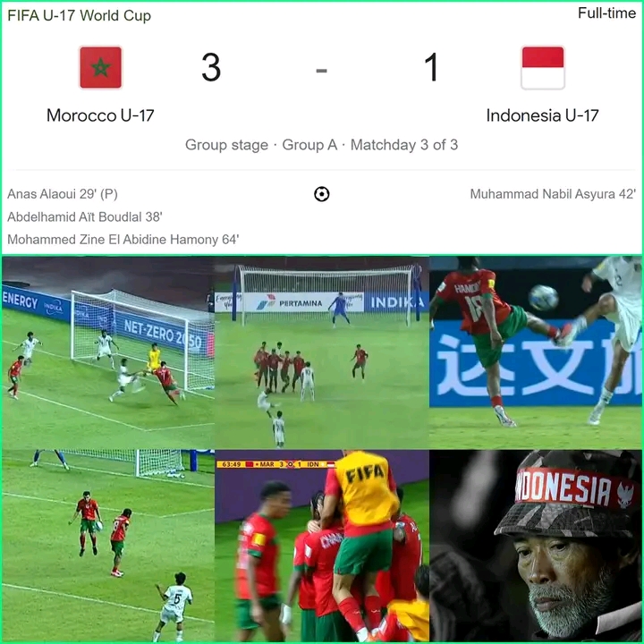 Indonesia vs maroko