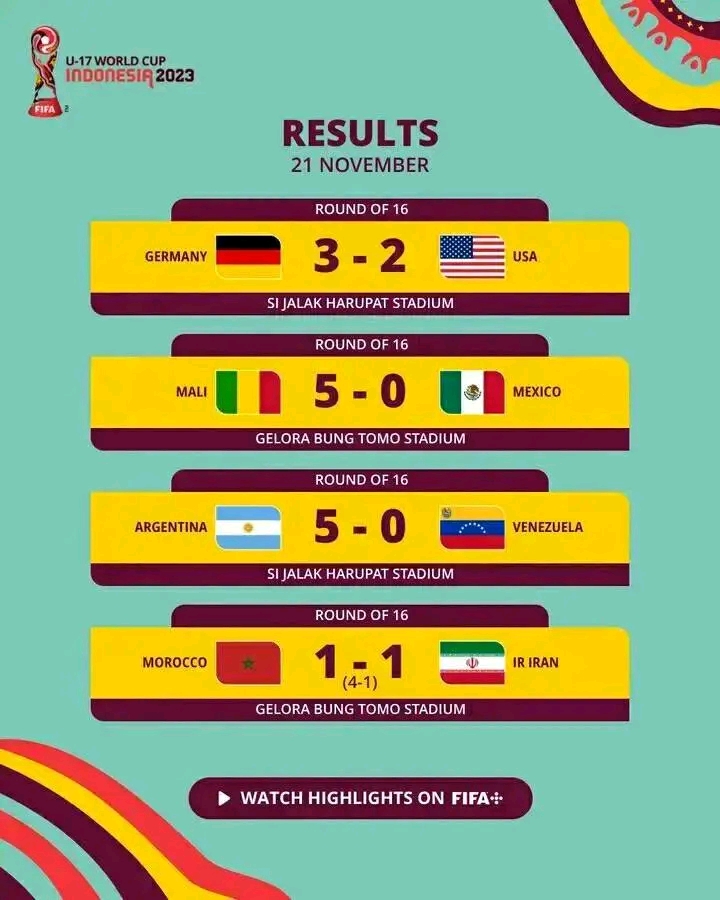 hasil piala dunia babak 16 besar tadi malam