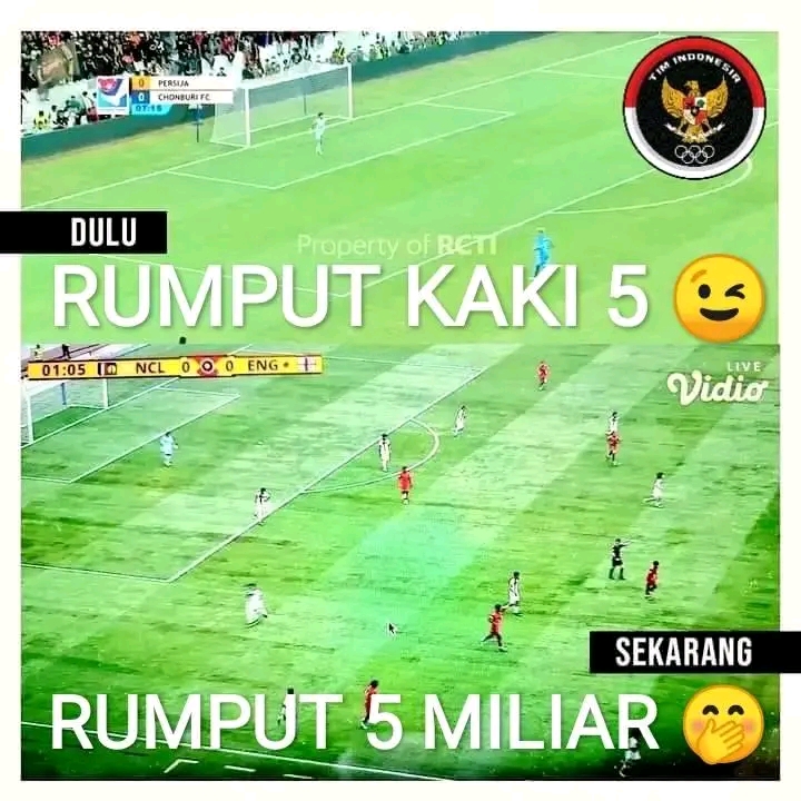 Rumput JIS Dikritik Netizen, Exco PSSI Beri Tanggapan : Lihat Langsung, Jangan Terkecoh Di TV rumput jis 1