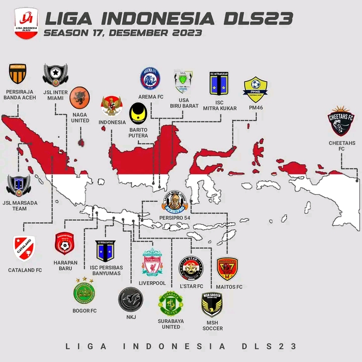 Daftar Peserta Liga Indonesia DLS23 Season 17, Ada Partai Big Match 1701495568354