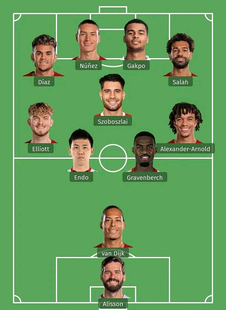Liverpool line up