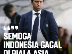 Dendam Kesumat, Pelatih KV Machelen Sumpahi Indonesia Gagal di Piala Asia 2023