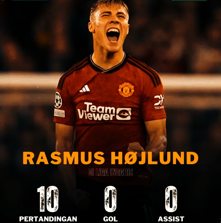 Yang Katanya Jadi Pesaing Haaland, Hojlund Justru Tak Cetak Gol Sama Sekali statistik