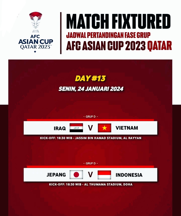 jadwal piala asia hari ini grup d