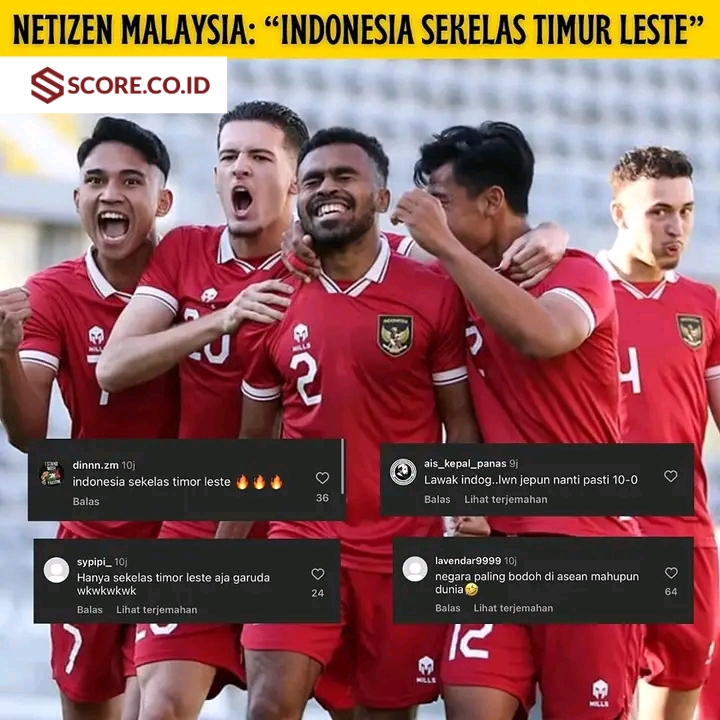 timnas Indonesia dihina netizen malaysia