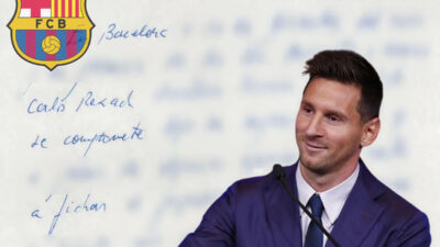 Misteri Kontrak Pertama Messi di atas Sebuah Serbet yang Sedang Dilelang 380000