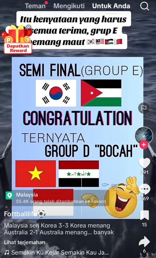 Fans Timnas Malaysia Sindir Indonesia "Grup Bocah" di Piala Asia, Kenapa Tuh? cuitan malaysia sindir indonesia