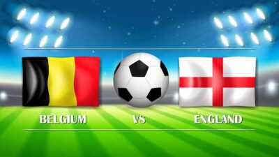 Inggris vs Belgia di Wembley Stadium