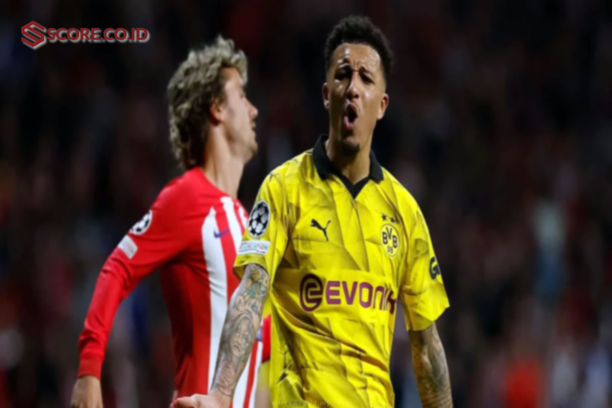 Perempat Final Liga Champions Atletico Madrid vs Borussia Dortmund 2 1