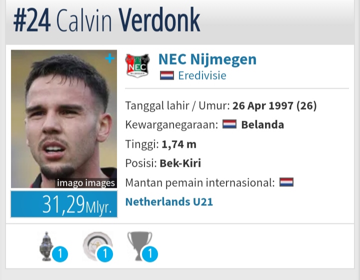Calvin Verdonk Punya Harga Tinggi, Janji Siap Main di Banyak Posisi calvin herdonk harga