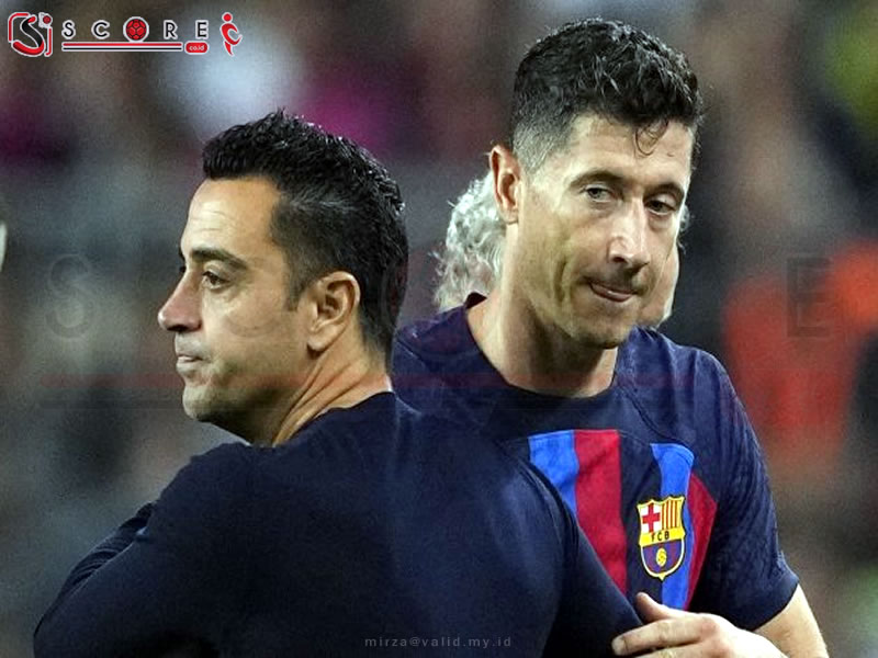 Kembali Membara Konflik Xavi vs Lewandowski