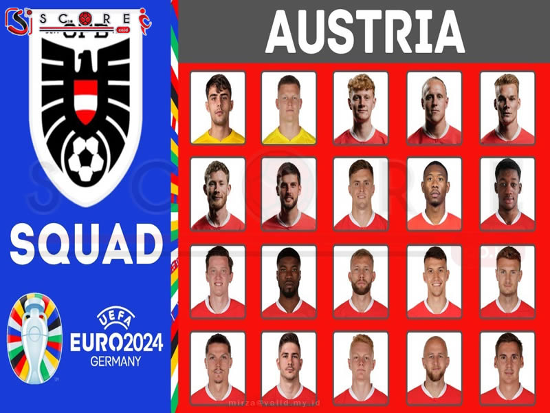 Euro 2024 Daftar Pemain Timnas Austria Terbaru