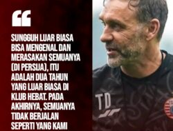 Thomas Doll Umumkan Perpisahan, Ikatan Alasan Keluarga Jadi Alasan