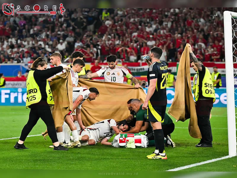 Kronologi Insiden Kolapsnya Pemain Hungaria di Euro 2024