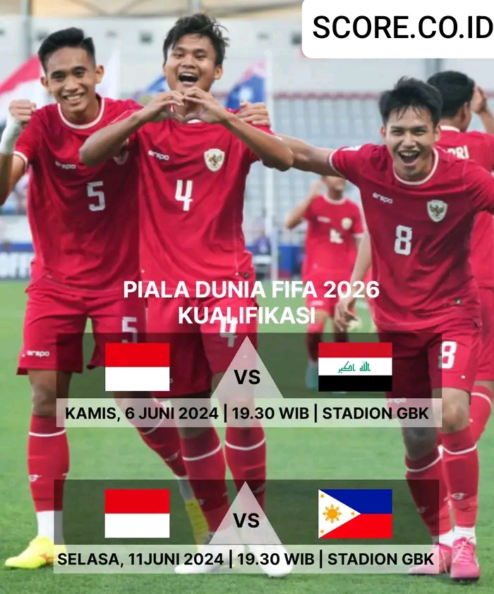 Prediksi skor Indonesia vs Irak