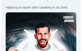 Tottenham Hotspur Telah Setujui Pelepasan Pierre Hojbjerg ke Klub Ligue 1