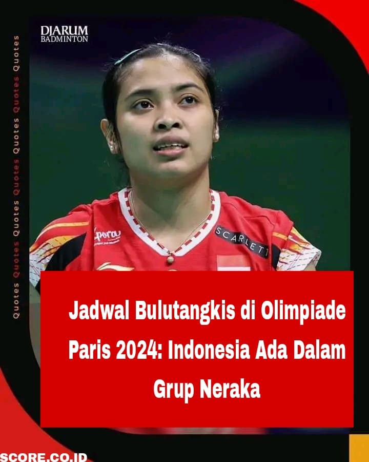 Jadwal bulutangkis olimpiade 2024