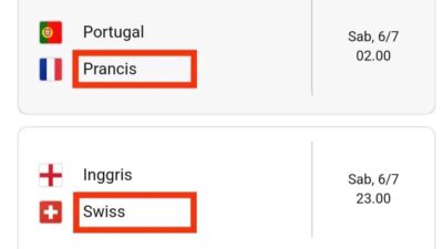 Jadwal perempat final euro 2024