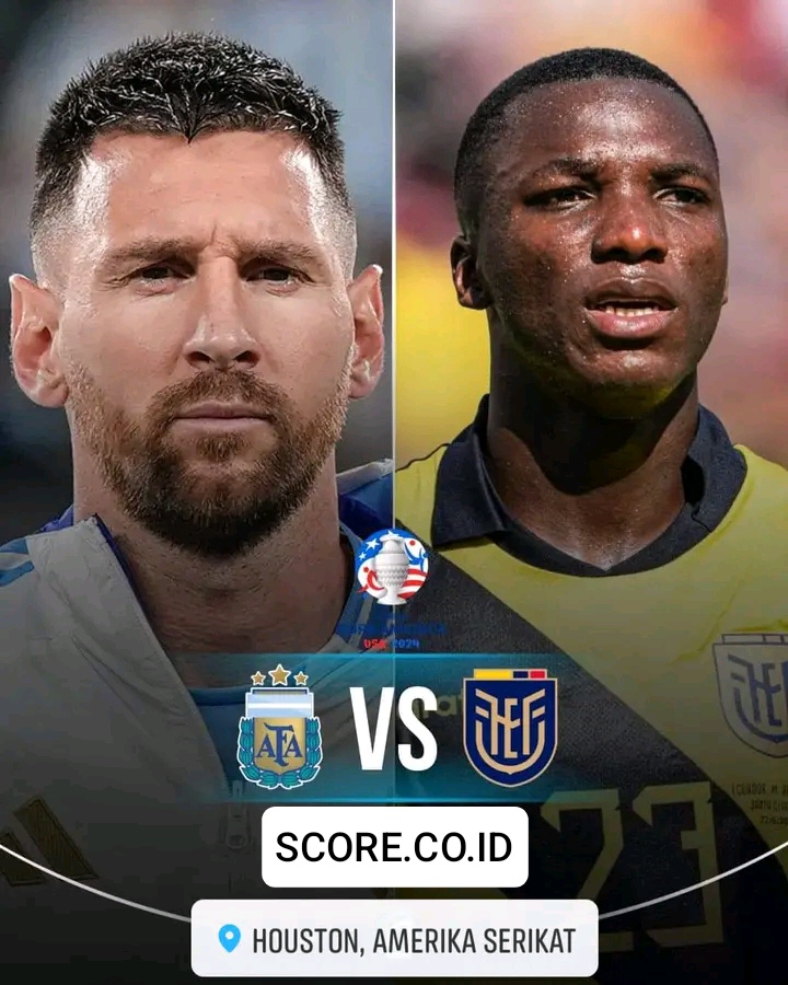 prediksi skor Argentina vs Ekuador Jumat 5 Juli 2024