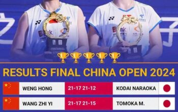 Daftar Juara China Open 2024 : Malaysia Pupuskan Quattrick Champions Tuan Rumah