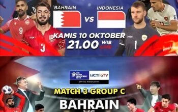 Prediksi Indonesia vs Bahrain : Matchday ke-3 Kualifikasi Piala Dunia 2026