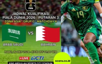 Prediksi Skor Arab Saudi vs Bahrain Matchday 4 Kualifikasi Piala Dunia 2026