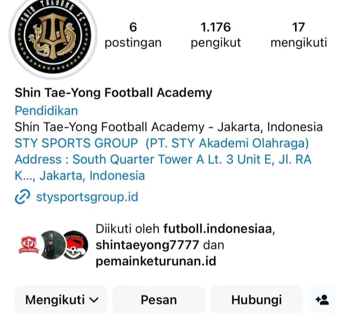 Shin Tae-yong Academy Sudah Dibuka
