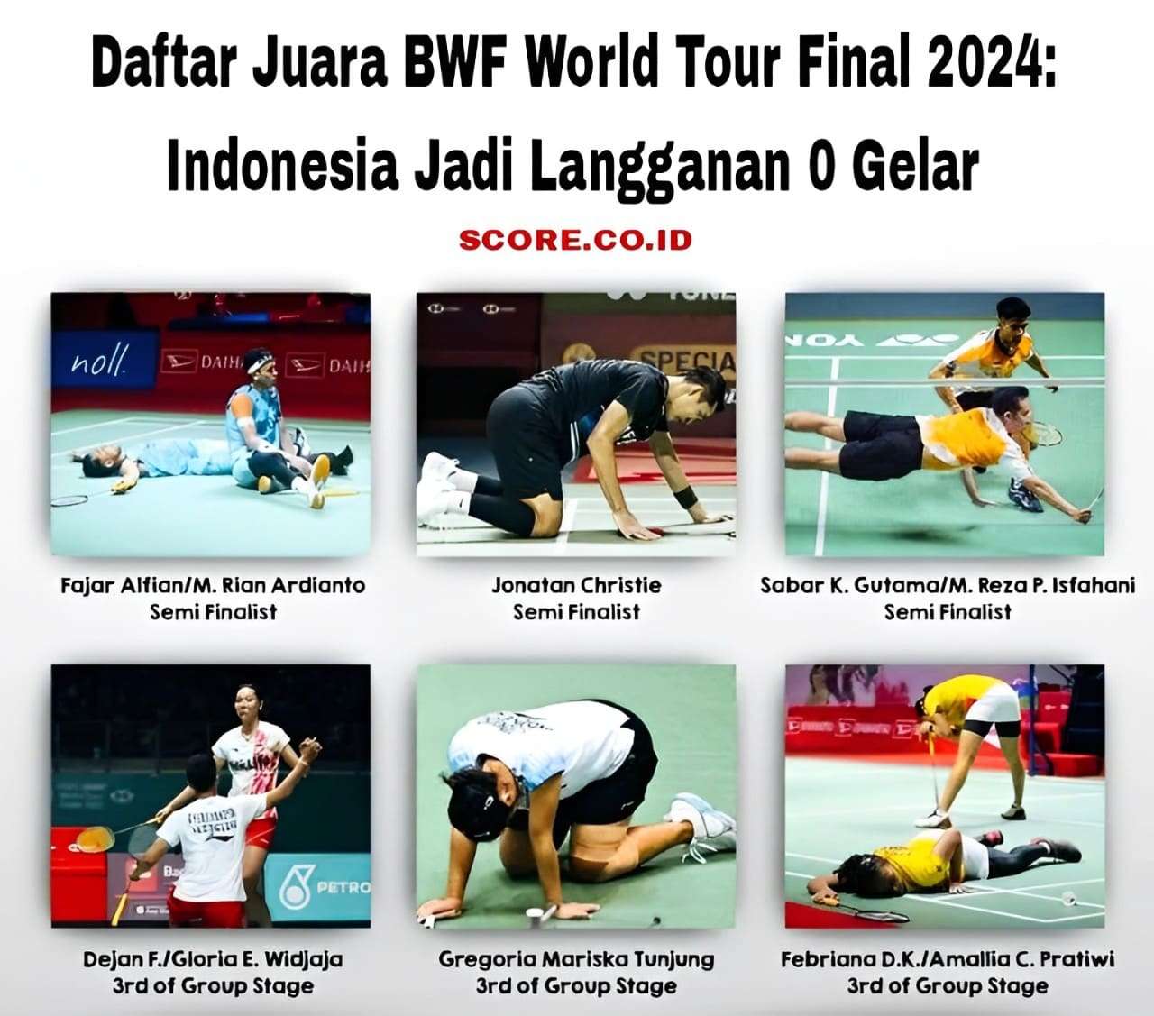 Daftar Juara BWF World Tour Final 2024