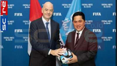 Gianni Infantino dan Erick Thohir