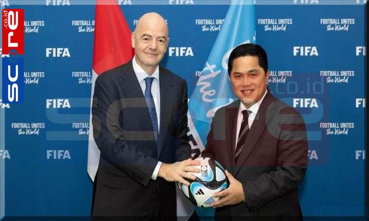 Gianni Infantino dan Erick Thohir