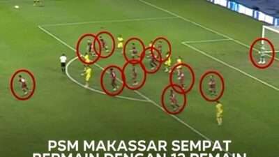 PSM Makassar Gunakan 12 Pemain vs Barito Putera