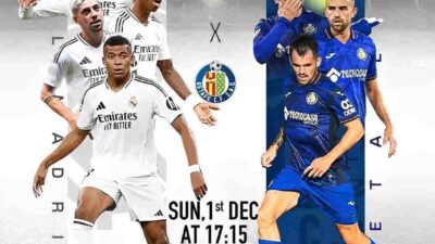 Prediksi Skor Real Madrid vs Getafe Pekan ke-15, Line Up dan Analisis Versi SCORE.CO.ID
