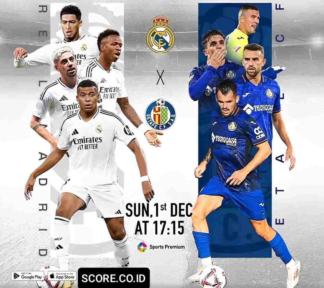 Prediksi skor real madrid vs getafe pekan ke-15
