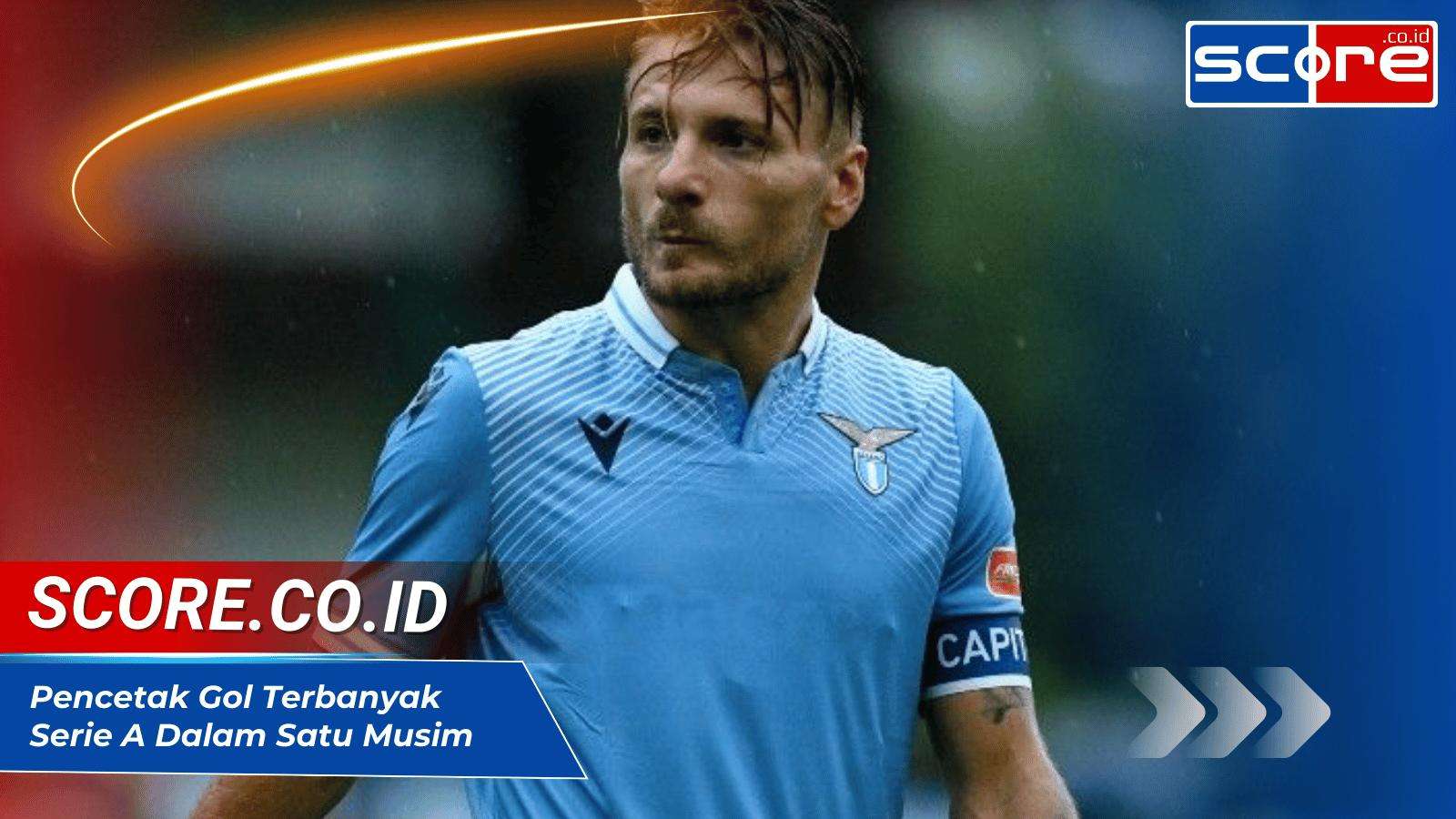 Pencetak Gol Terbanyak Serie A Dalam Satu Musim : Higuaín dan Immobile