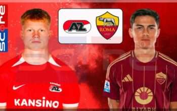 Prediksi Skor AZ Alkmaar vs AS Roma 24 Januari 2025