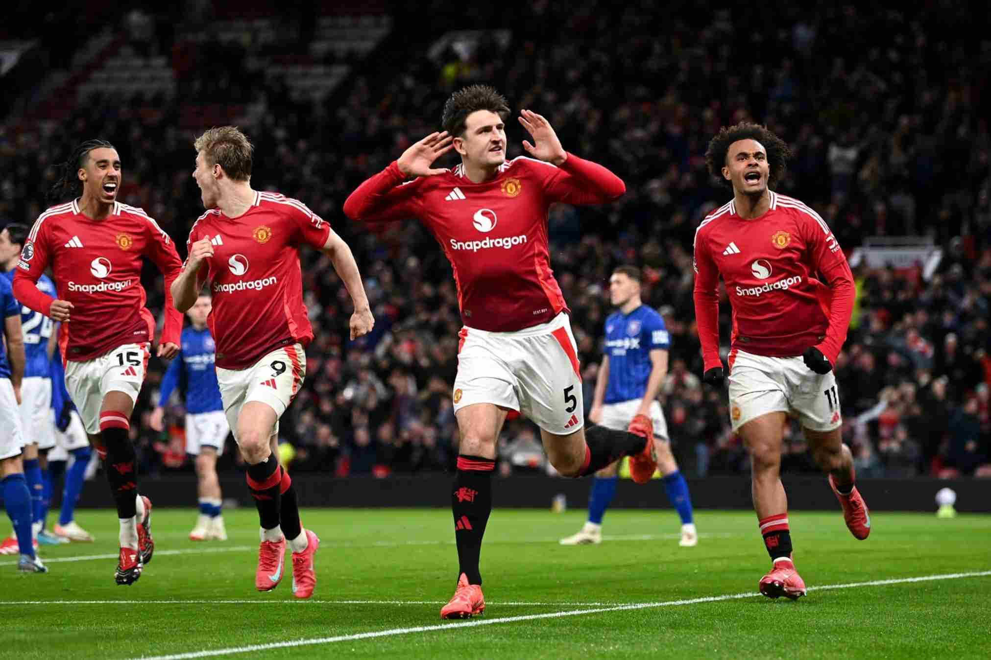 Harry Maguire Jadi Penyelamat MU Saat Lawan Ipswich Town