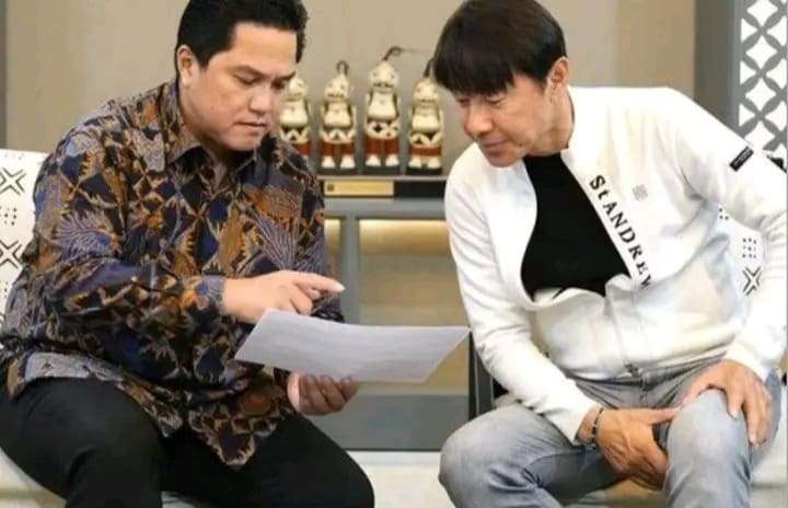 Erick Thohir Buka Suara Terkait Pesangon yang Nunggak ke Shin Tae-Yong