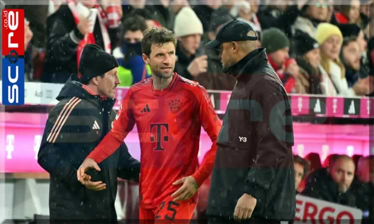 Penyebab Thomas Mueller dan Kompany Panas