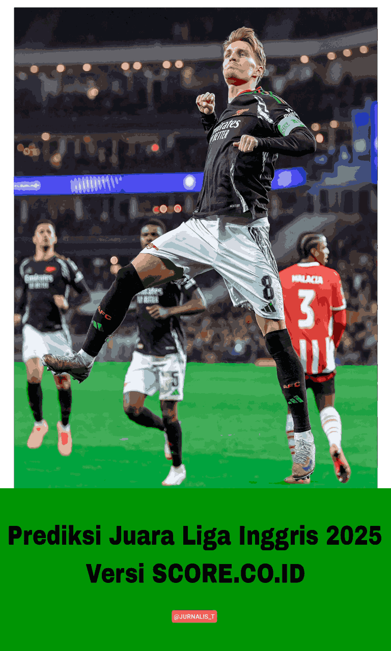 Prediksi Juara Liga Inggris 2025 Versi SCORE.CO.ID