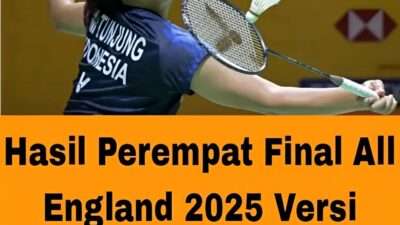 Hasil Perempat Final All England 2025