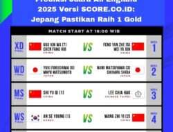 Prediksi Juara All England 2025 Versi SCORE.CO.ID: Jepang Pastikan Raih 1 Gold