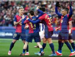 Ujian Benfica Menghadapi Badai Gol Barcelona di babak 16 besar