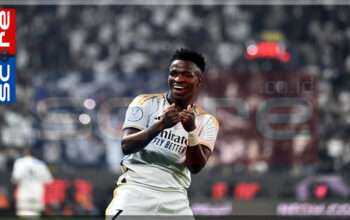 Antony Lampaui Vinicius Junior di Laga Real Betis vs Real Madrid