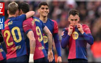 Barcelona Tertolong Kartu Merah Menang Telak 4-0