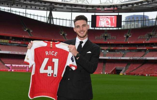 Harga Declan Rice Arsenal Transfer Termahal Liga Nilai Transfer Fantastis Gelandang Andalan The Gunners