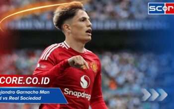Pertandingan Alejandro Garnacho Man Utd vs Real Sociedad dan Highlight Pertandingan